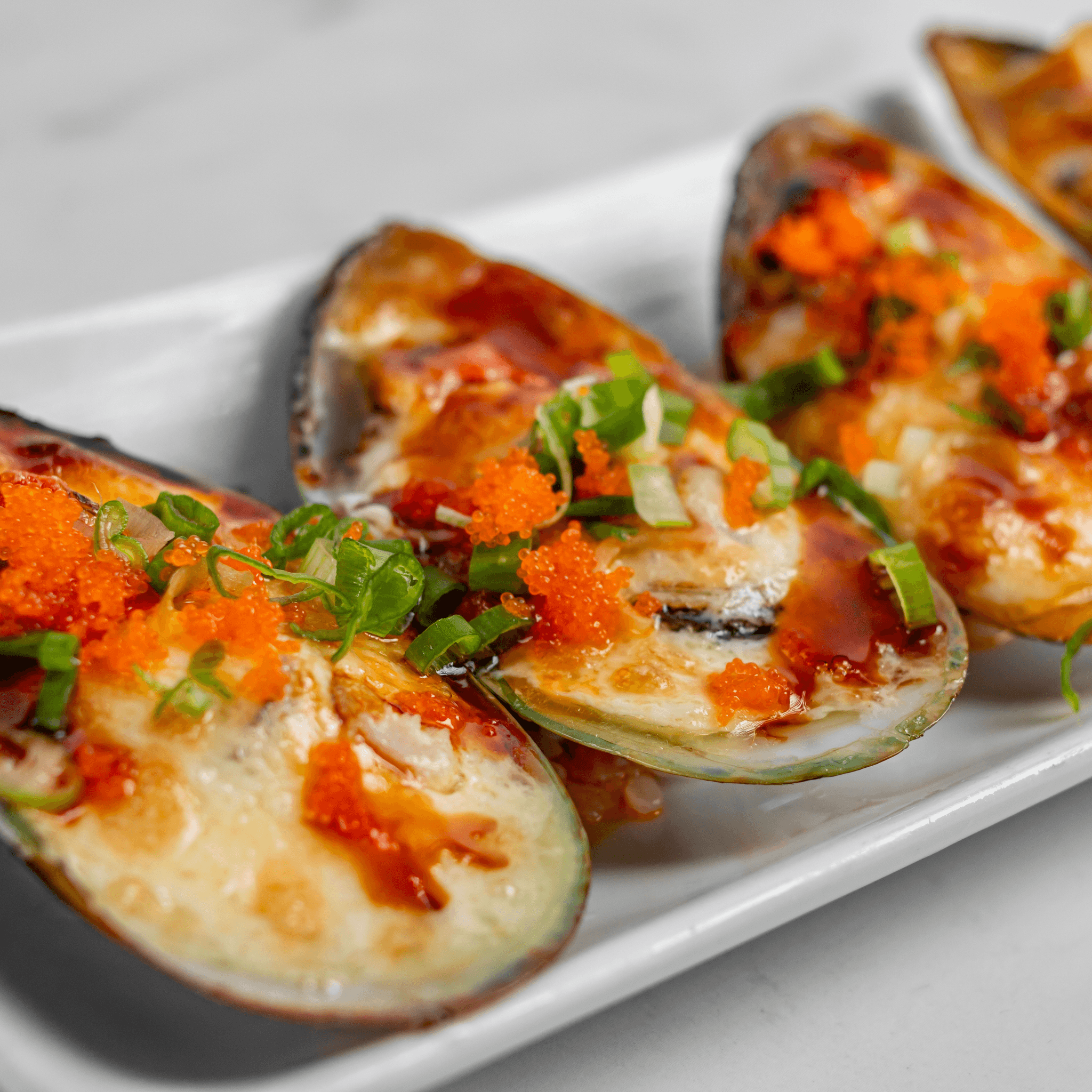 Baked Mussels.