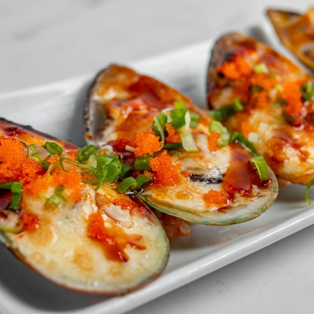 Baked Mussels.