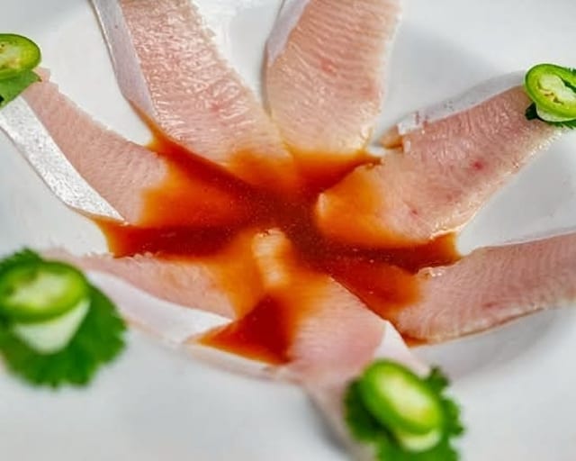 Yellowtail Sashimi.